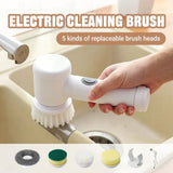 Spin Cordless Cleaning Brush — White — product view 1
