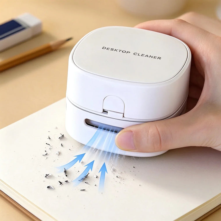 Sweep Mini Desktop Vacuum — White — product view 1