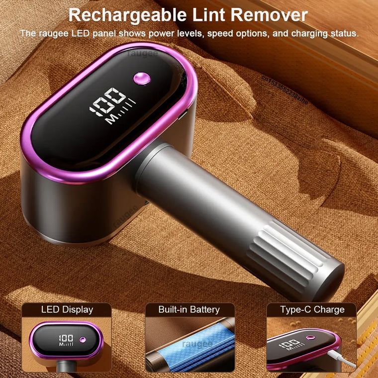 Fresh Rechargeable Fabric Shaver — Grey — product view 1